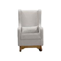 Poltrona de Leitura Retrô Linho Ds Home