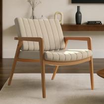 Poltrona de Luxo Uxuá em Linho Pés de Madeira Alta Qualidade Poltrona de Luxo Uxuá em Linho Pés de Madeira Alta Qualidade