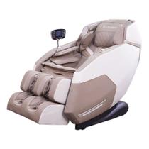 Poltrona de Massagem Elétrica Reclinação Gravidade Zero 3D Marvin Tela LCD PU Bege G94 - Gran Belo