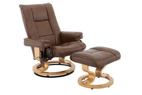 Poltrona De Massagem Minnesota Marrom Vintage Rivatti