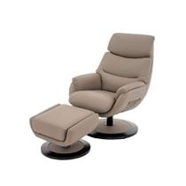 Poltrona de Massagem Montana Rivatti Estofado PU Fendi com Controle e Apoio para Pés Base Madeira Poltrona de Massagem Montana Rivatti Estofado PU Fendi com Controle e Apoio para Pés Base Madeira