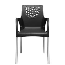 Poltrona De Plástico Deluxe Preto Fosco
