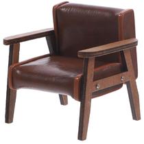 Poltrona de sofá Dollhouse em miniatura estofada em escala 1/12 Poltrona de sofá Dollhouse em miniatura estofada em escala 1/12