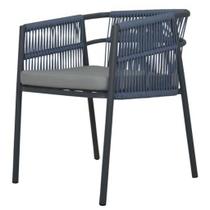 Poltrona de Varanda e Jardim em Alumínio e Corda Naval Modelo Aléxia