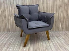 Poltrona Decorativa 1 Lugar Marrom 320 Julia