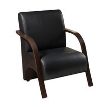 Poltrona Decorativa 1 Lugar Sevilha Braço Pé Madeira Confortável para Sala TV Espera Tecido Sintético Preto Poltrona Decorativa 1 Lugar Sevilha Braço Pé Madeira Confortável para Sala TV Espera Tecido Sintético Preto