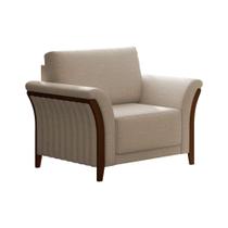 Poltrona Decorativa 102cm Perry Linho Bege - Sallar Home Poltrona Decorativa 102cm Perry Linho Bege - Sallar Home