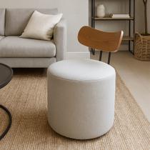 Poltrona Decorativa 54cm Inter Linho Cinza Claro - Sallar Home Poltrona Decorativa 54cm Inter Linho Cinza Claro - Sallar Home