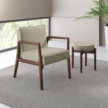 Poltrona Decorativa 60x82x79cm Madeira Maciça Maite