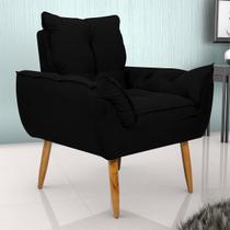 Poltrona Decorativa 88cm com Pés Retrô Multimóveis CR45269