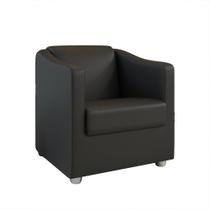 Poltrona Decorativa Ana Corano Pés Cromado - Pallazio