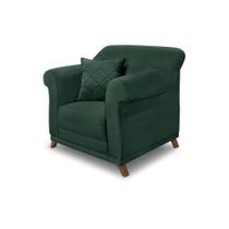 Poltrona Decorativa Apollo Veludo Verde 2235 - Montanaris Decor