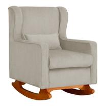 Poltrona Decorativa Aurora Balanço Vovo Suede Bege - FM Poltrona Decorativa Aurora Balanço Vovo Suede Bege - FM