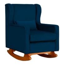 Poltrona Decorativa Aurora Balanço Vovo Veludo Marinho - FM