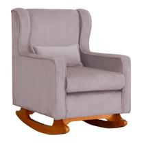 Poltrona Decorativa Aurora Balanço Vovo Veludo Rose - FM