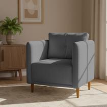 Poltrona Decorativa Aviv Para Sala Escritório Recepção Luxo Linho Premium Easy Clean Poltrona Decorativa Aviv Para Sala Escritório Recepção Luxo Linho Premium Easy Clean