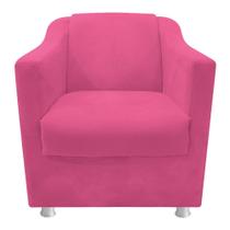 Poltrona Decorativa Babel Sala de Estar Recepção Quarto Corano Pink - KDAcanto Móveis