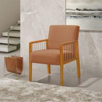 Poltrona Decorativa Base em Madeira Maciça e Corda Náutica Copacabana Veludo Terracota Poltrona Decorativa Base em Madeira Maciça e Corda Náutica Copacabana Veludo Terracota