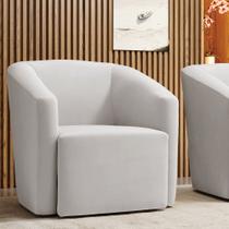 Poltrona Decorativa Base Giratória Stella Max Veludo D03 - D'Rossi