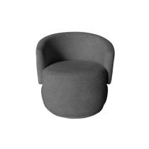 Poltrona Decorativa Beatriz Orgânica Suede Cinza Poltrona Decorativa Beatriz Orgânica Suede Cinza
