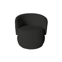 Poltrona Decorativa Beatriz Orgânica Veludo Preto Poltrona Decorativa Beatriz Orgânica Veludo Preto