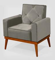Poltrona Decorativa Bege Veludo Confortável Macia Sala Quarto Clínica Luxo Poltrona Decorativa Bege Veludo Confortável Macia Sala Quarto Clínica Luxo