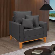 Poltrona Decorativa Beny Fixo Living Base de Madeira Cadeira Poltrona Decorativa Beny Fixo Living Base de Madeira Cadeira