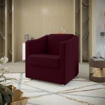 Poltrona Decorativa Bia Suede Marsala Dal Poz Estofados Poltrona Decorativa Bia Suede Marsala Dal Poz Estofados