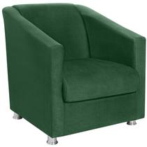 Poltrona Decorativa Bia Suede Verde MPassos