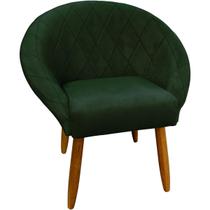 Poltrona Decorativa Cadeira Estofada Ibiza Resistente Escritório Recepção Sala de estar Manicure Sala de espera - MOBLAN Decor