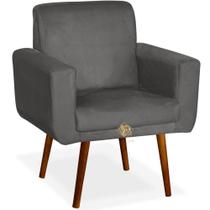 Poltrona Decorativa Cadeira Para Sala de Estar Recepção Quarto Escritório