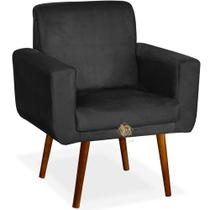 Poltrona Decorativa Cadeira Para Sala de Estar Recepção Quarto Escritório
