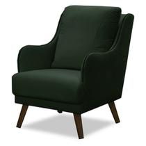 Poltrona Decorativa Catar com Tachas Veludo Verde G33 - Gran Belo