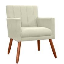 Poltrona Decorativa Cecília Suede Cores Variadas - DS Estofados