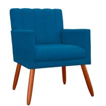 Poltrona Decorativa Cecília Suede Cores Variadas - DS Estofados