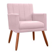 Poltrona Decorativa Cecília Suede Cores Variadas - DS Estofados