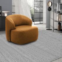 Poltrona Decorativa Charlote Sala de Estar Base Fixa Couro Caramelo Manchado G88 - Gran Belo Poltrona Decorativa Charlote Sala de Estar Base Fixa Couro Caramelo Manchado G88 - Gran Belo