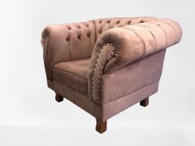 Poltrona Decorativa Chesterfield Duque Capitonê Para Sala, Tv, Estar, Recepção