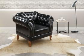 Poltrona Decorativa Chesterfield DUQUE PRETO