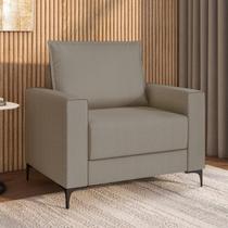 Poltrona Decorativa com Pé Metálico Amazon