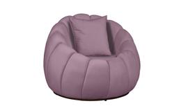 Poltrona Decorativa Concha C/Almofada Veludo Rosê - Montanaris Decor