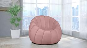 Poltrona Decorativa Concha Giratória Veludo Rosa Poltrona Decorativa Concha Giratória Veludo Rosa