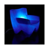 Poltrona Decorativa de Plástico Joker Iluminada Freso Azul