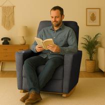 Poltrona Decorativa Do Papai e Amamentação Leticia