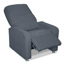 Poltrona Decorativa Do Papai Reclinável Confortável Suede - LM Decor