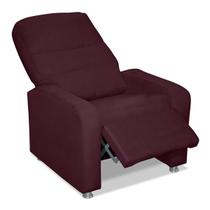 Poltrona Decorativa Do Papai Reclinável Confortável Suede - LM Decor