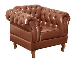 Poltrona Decorativa Dom Pedro Chesterfield Capitonê Vintage Retrô