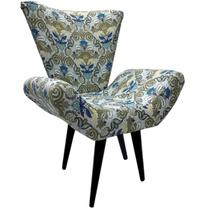 Poltrona Decorativa Elegance Estampado Arabesco Poltrona Decorativa Elegance Estampado Arabesco