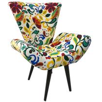 Poltrona Decorativa Elegance Floral Color Poltrona Decorativa Elegance Floral Color