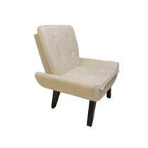 Poltrona Decorativa Emilia Plus Pé Palito Em Suede - Bege - Cor: Bege Poltrona Decorativa Emilia Plus Pé Palito Em Suede - Bege - Cor: Bege